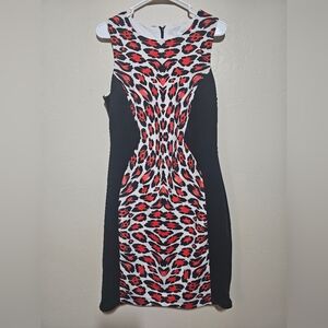Bisou Bisou Animal Print Sheath Dress